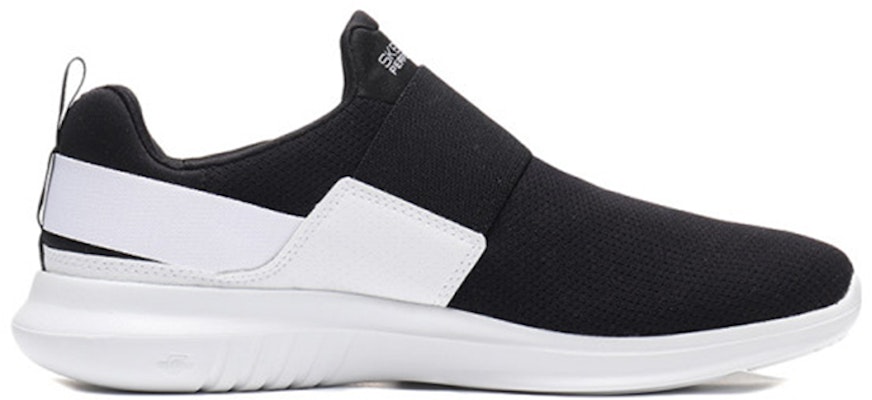 (Women) Skechers GO RUN Mojo Slip-On 'Black White' 14844-BKW Order (Women) Skechers GO RUN Mojo Slip-On 'Black White' 14844-BKW