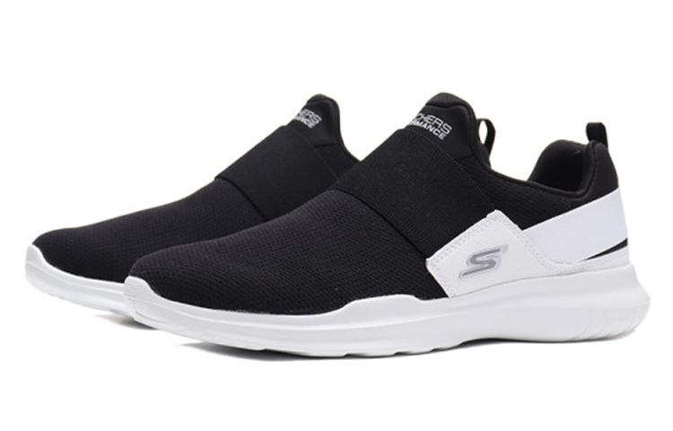 Lookbook (Women) Skechers GO RUN Mojo Slip-On 'Black White' 14844-BKW
