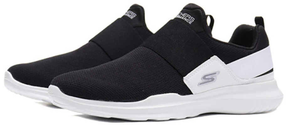 (Women) Skechers GO RUN Mojo Slip-On 'Black White' 14844-BKW Lookbook (Women) Skechers GO RUN Mojo Slip-On 'Black White' 14844-BKW