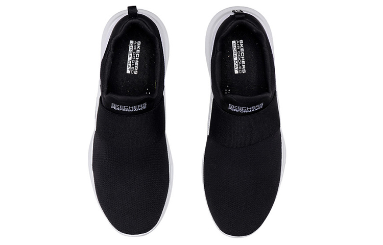 Shop (Women) Skechers GO RUN Mojo Slip-On 'Black White' 14844-BKW