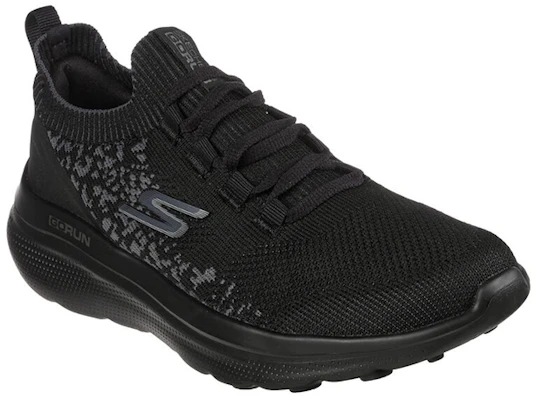 Skechers Go Run Motion 耐磨防滑 低幫跑步鞋 女款 黑灰 Lookbook Skechers Go Run Motion 耐磨防滑 低幫跑步鞋 女款 黑灰