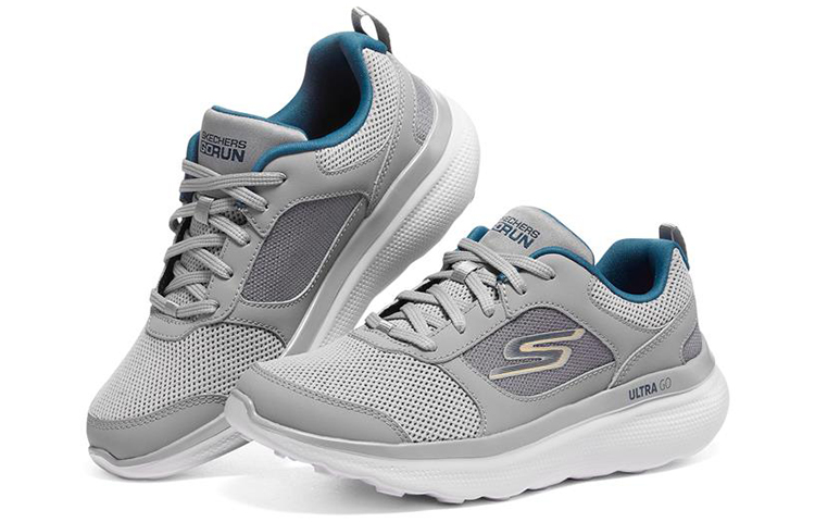 Lookbook Skechers Go Run Motion 低筒跑步鞋 女款 灰色