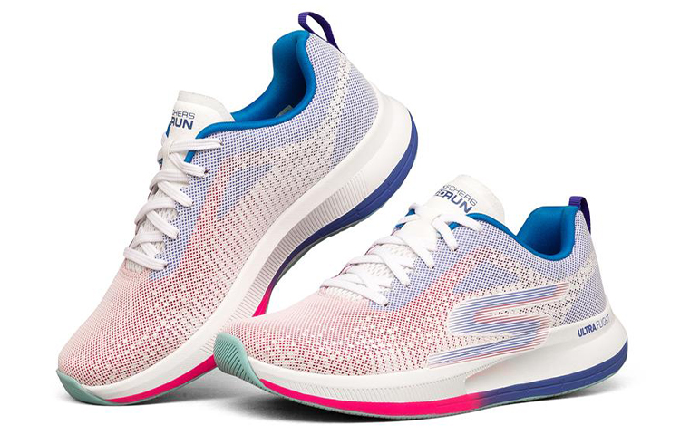 Lookbook (W) Skechers Go Run Pulse ''Bianco Neon Rosa Blu'' 128105-WMLT