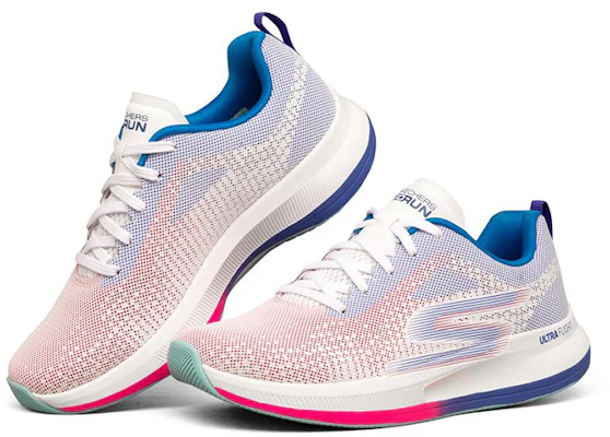 (W) Skechers Go Run Pulse ''Bianco Neon Rosa Blu'' 128105-WMLT Lookbook (W) Skechers Go Run Pulse ''Bianco Neon Rosa Blu'' 128105-WMLT