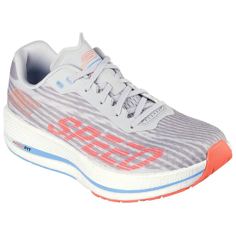 Lookbook Skechers Go Run Razor 4 防滑耐磨 低幫 跑步鞋 女款 灰藍