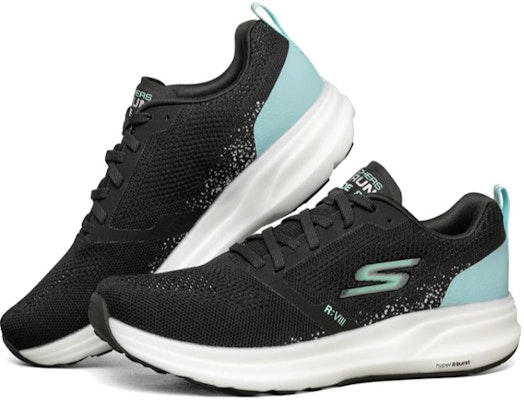 (Women) Skechers Go Run Ride 8 Black/White/Green 15224-BKTQ Lookbook (Women) Skechers Go Run Ride 8 Black/White/Green 15224-BKTQ