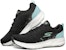 (W) Skechers Go Run Ride 8 Hitam/Putih/Hijau 15224-BKTQ