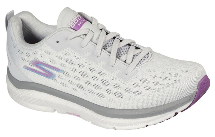 Lookbook Skechers Go Run Ride 9 低筒跑步鞋 女款 灰白色