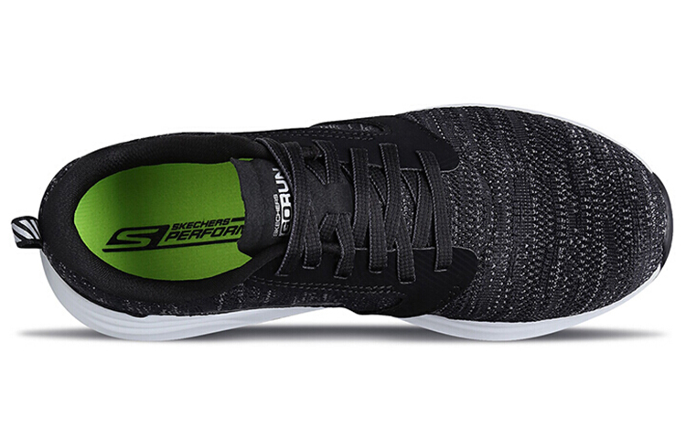 Lookbook Skechers GO RUN Ride 輕便 跑步鞋 女款 黑白