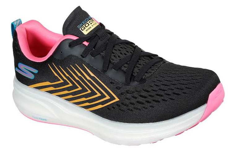 Lookbook (W) Skechers Go Run Ride Flow 'Hitam Pelbagai Warna' 130018-BKMT
