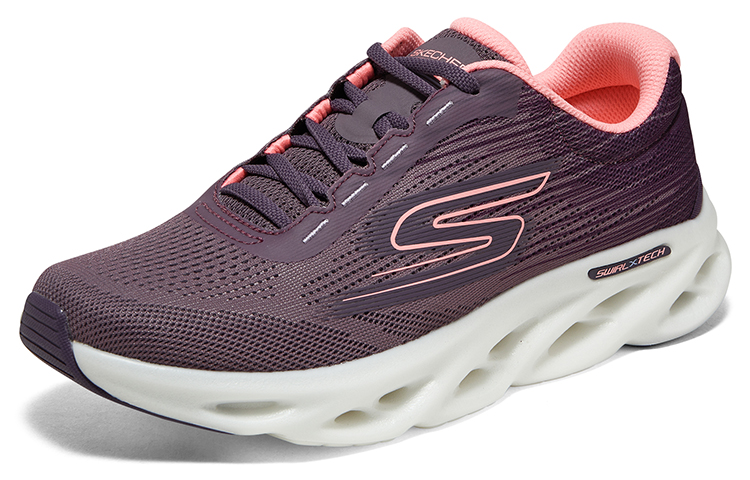 Lookbook (W) Skechers Go Run Speed 'Deep Plum' Wanita Lari Kasut 129501-DKMV