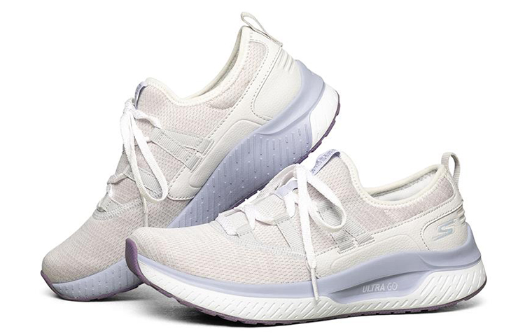 Lookbook (W) Skechers Go Run Steady ''Grau Lila'' 128040-GYPR