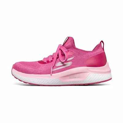 (W) Skechers Go Run Steady Sports Shoes Fuchsia