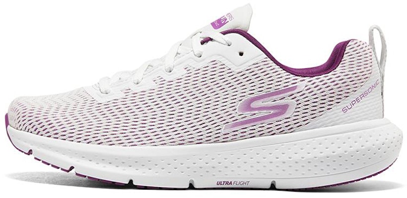 (Women) Skechers Go Run Supersonic 'White Purple' 172031-WHT Buy (Women) Skechers Go Run Supersonic 'White Purple' 172031-WHT