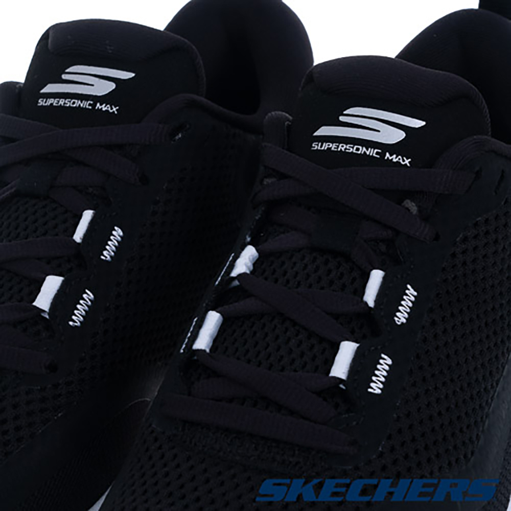 Purchase (W) Skechers Go Run Supersonic Max Anchas Zapatillas Para Correr Negras 172086WBKW