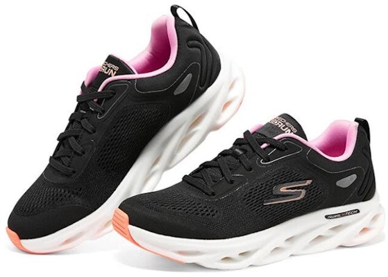 (Women) Skechers GO RUN Swirl Tech 'Black White Pink' 129496-BKPK Order (Women) Skechers GO RUN Swirl Tech 'Black White Pink' 129496-BKPK