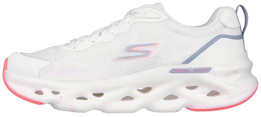 (Women) Skechers Go Run Swirl Tech 'White' 128794-WBLP Buy (Women) Skechers Go Run Swirl Tech 'White' 128794-WBLP