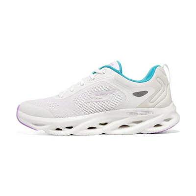 (W) Skechers GO RUN Swirl Tech 'White Blue'