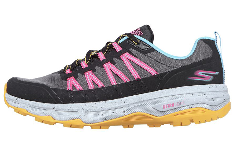 (Women) Skechers Go Run Trail Altitude-River Rocks 'Black Grey Pink' 128203-BKLB