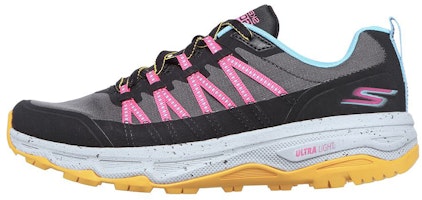 (Women) Skechers Go Run Trail Altitude-River Rocks 'Black Grey Pink' 128203-BKLB (Women) Skechers Go Run Trail Altitude-River Rocks 'Black Grey Pink' 128203-BKLB