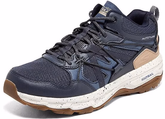 Skechers GO RUN 山徑奔跑 防滑耐磨保暖 低筒 跑步鞋 女款 藍褐色 Lookbook Skechers GO RUN 山徑奔跑 防滑耐磨保暖 低筒 跑步鞋 女款 藍褐色