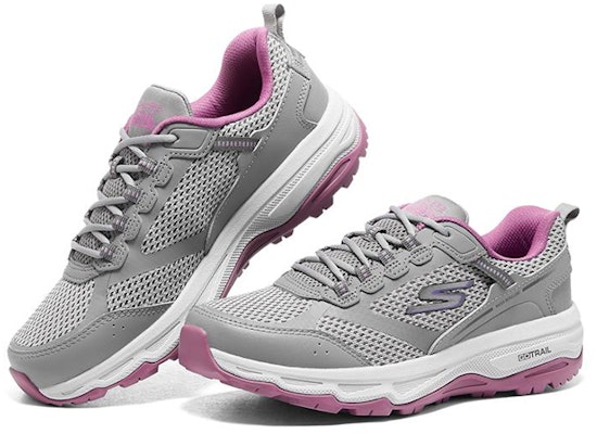 Skechers Go Run Trail Altitude 戶外跑步鞋 女款 灰紫色 Lookbook Skechers Go Run Trail Altitude 戶外跑步鞋 女款 灰紫色