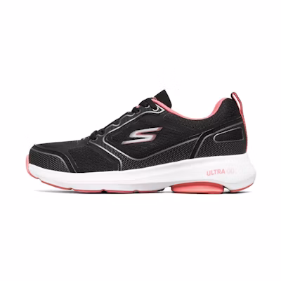 (W) Skechers Go Run Viz Tech 'Black White Pink'