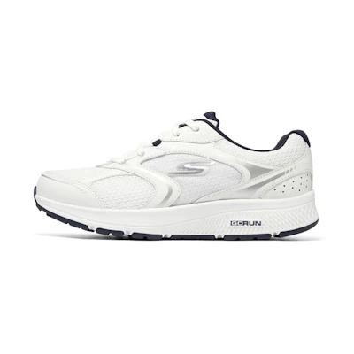 (W) Skechers Go Run Consistent 'White Navy Blue'