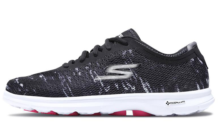 (Women) Skechers Go Step 'Black and White' 14200-BKW