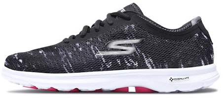(Women) Skechers Go Step 'Black and White' 14200-BKW (Women) Skechers Go Step 'Black and White' 14200-BKW