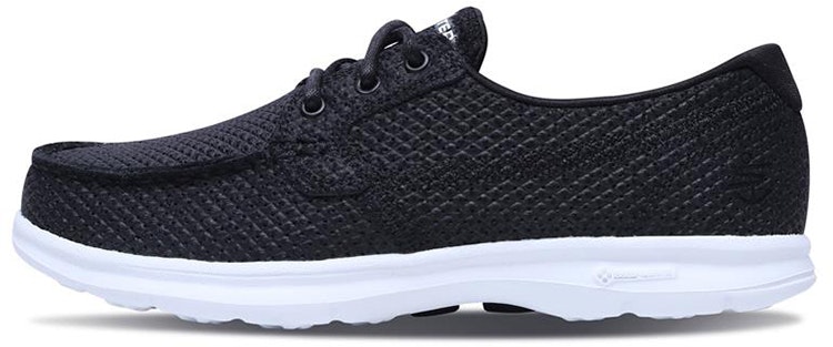 women-skechers-go-step-black-white-14422-bkw