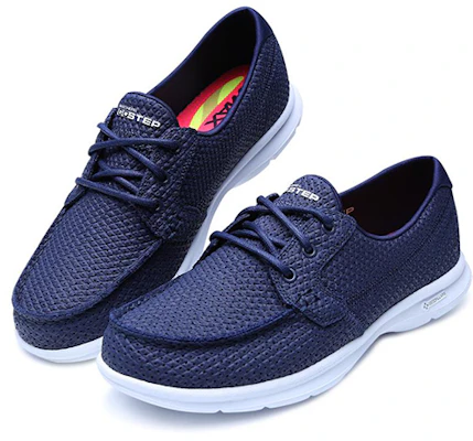 (W) Skechers Go Step 'Biru Putih' 14422-NVW Lookbook (W) Skechers Go Step 'Biru Putih' 14422-NVW