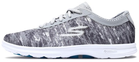 (Women) Skechers Go Step 'Grey White' 14200-GYW (Women) Skechers Go Step 'Grey White' 14200-GYW