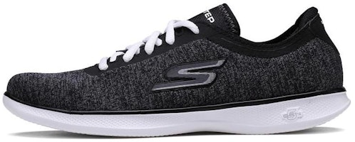 (Women) Skechers Go Step Lite 'Black Slip-On' 14485-BKW (Women) Skechers Go Step Lite 'Black Slip-On' 14485-BKW