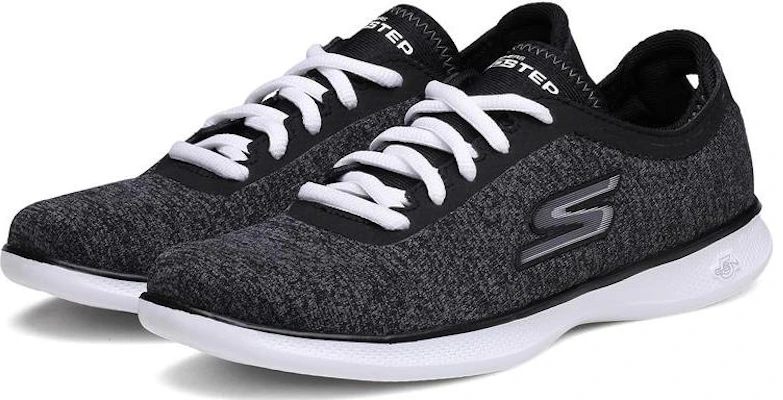 (W) 斯凯奇 Go Step Lite 黑色懒人鞋 14485-BKW Lookbook (W) 斯凯奇 Go Step Lite 黑色懒人鞋 14485-BKW
