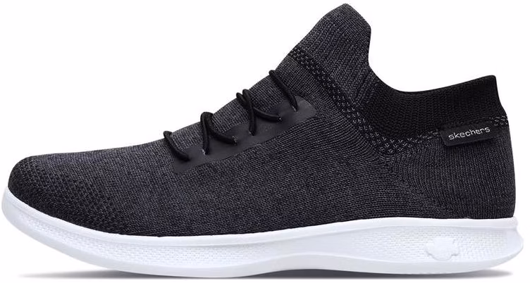 women-skechers-go-step-lite-black-white-14508-bkw