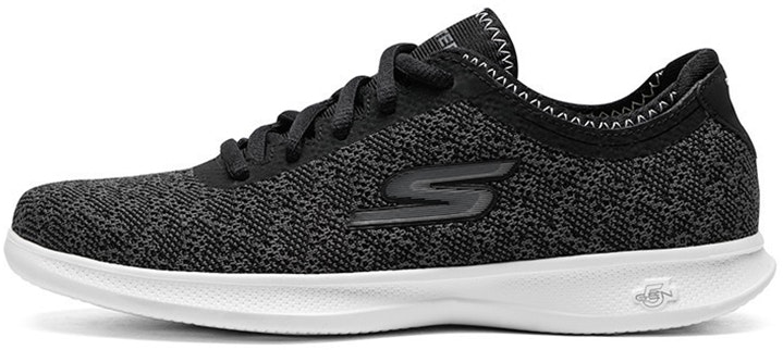women-skechers-go-step-lite-champ-black-white-14713-bkw