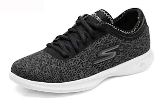 Lookbook (W) Skechers Go Step Lite 'Champ Hitam Putih' 14713-BKW