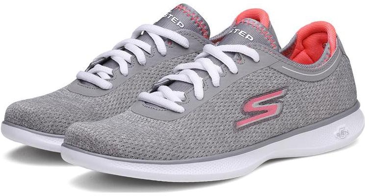 (W) 斯凯奇 Go Step Lite '灰粉' 女鞋 14485-GYPK Lookbook (W) 斯凯奇 Go Step Lite '灰粉' 女鞋 14485-GYPK