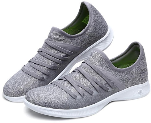 Skechers Go Step Lite Redefine 一腳蹬運動休閒鞋 女款 淺灰色 Lookbook Skechers Go Step Lite Redefine 一腳蹬運動休閒鞋 女款 淺灰色
