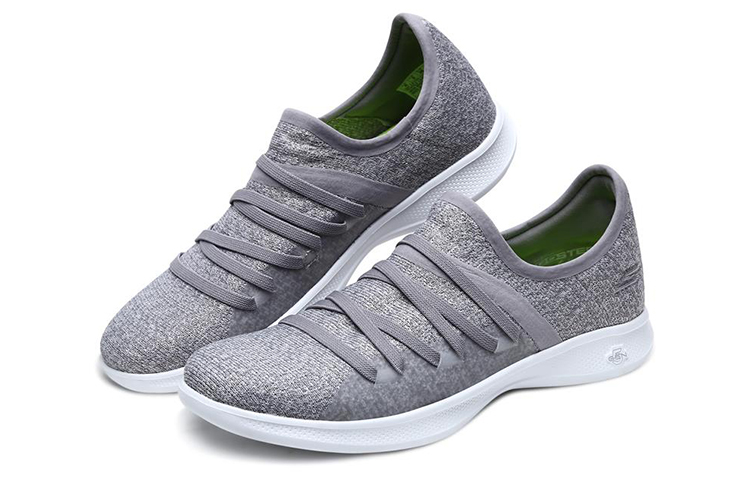 Lookbook Skechers Go Step Lite Redefine 一腳蹬運動休閒鞋 女款 淺灰色
