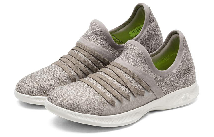 Lookbook (W) Skechers Go Step Lite 'Redefine Slip-On Casual Gris-Marrón' 14750-TPE