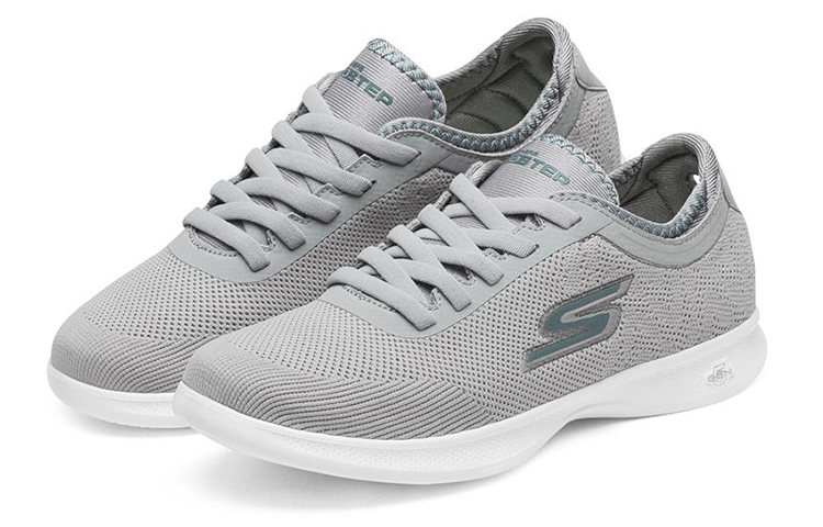 Lookbook (W) Skechers Go Step Lite 'Swerve Abu-abu' 14712-GRY