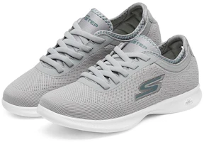 Lookbook (W) Skechers Go Step Lite 'Swerve Abu-abu' 14712-GRY