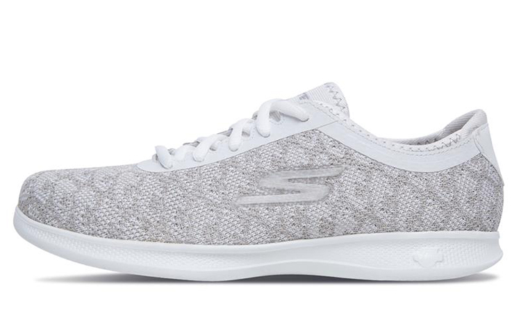 (Women) Skechers Go Step Lite Champ 'White Silver' 14713-WSL