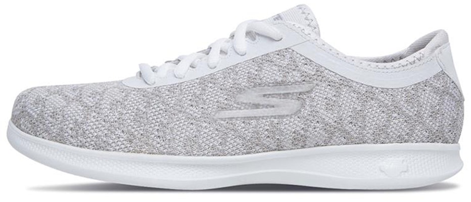 (Women) Skechers Go Step Lite Champ 'White Silver' 14713-WSL Buy (Women) Skechers Go Step Lite Champ 'White Silver' 14713-WSL