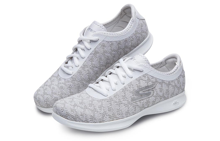 Lookbook (W) Skechers Go Step Lite Champ 'Putih Perak' 14713-WSL