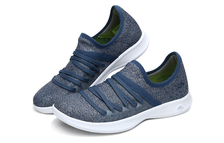 Lookbook (W) (女性用) スケッチャーズ ゴーステップ ライト グレー ブルー 'リディファイン スリッポン' 14750-GYBL 14750-GYBL