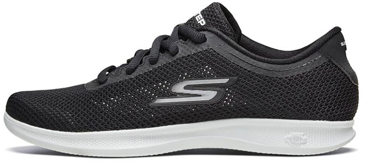 women-skechers-go-step-lite-ultrasock-black-white-14747-bkw