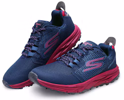 Lookbook Skechers Go Trail 2 低筒 跑步鞋 女式 藍紅